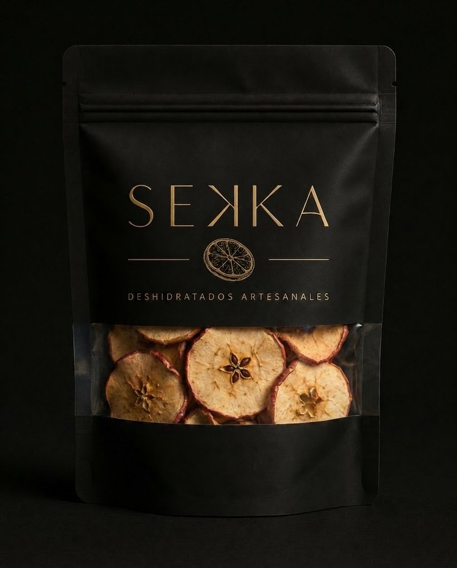 Manzana deshidratada SEKKA — paquete artesanal