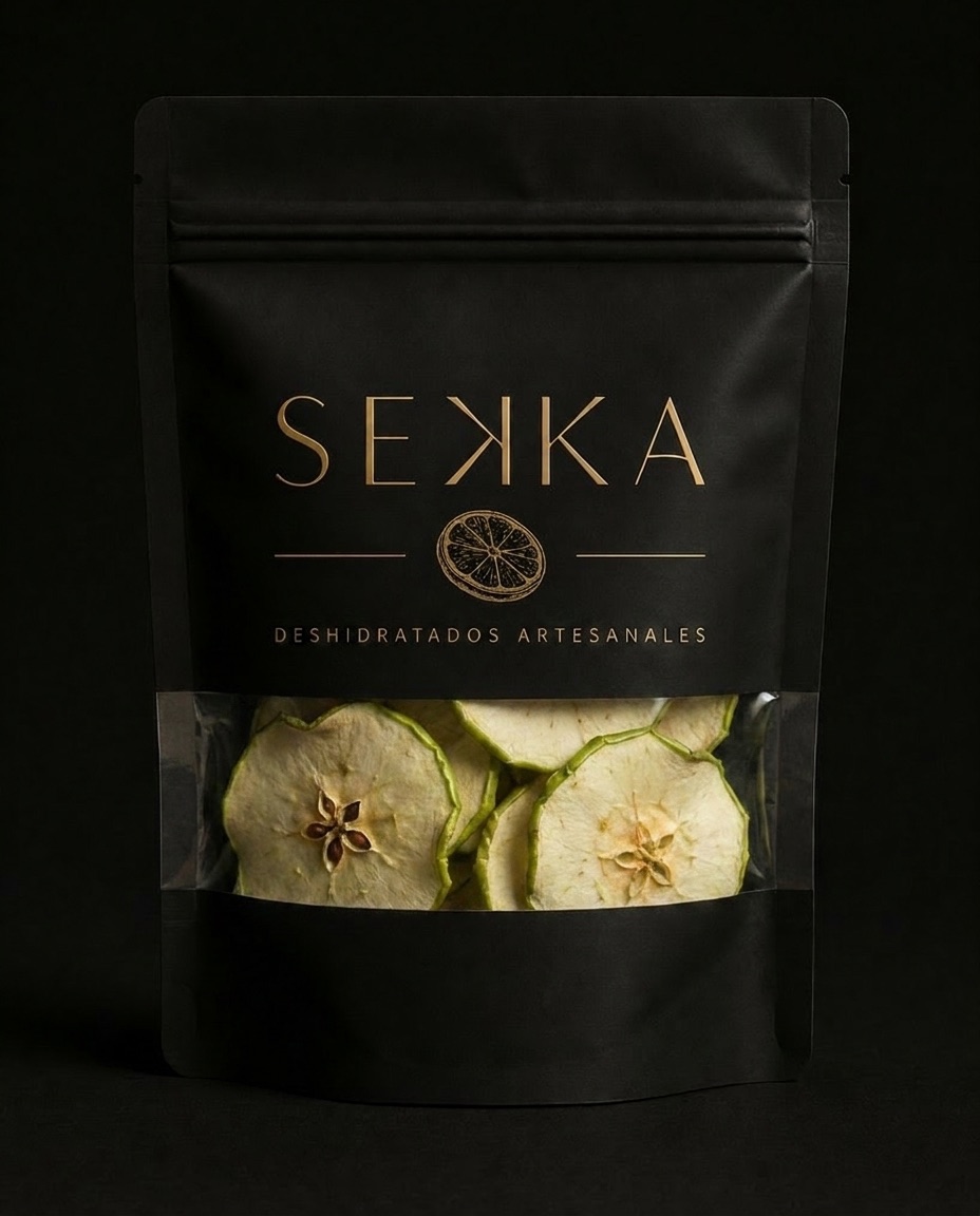 Manzana Verde deshidratada SEKKA — paquete artesanal