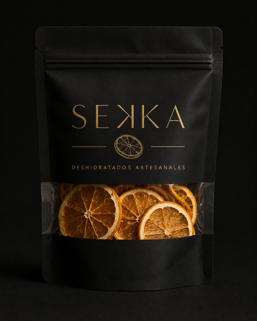 Naranja deshidratada SEKKA — paquete artesanal
